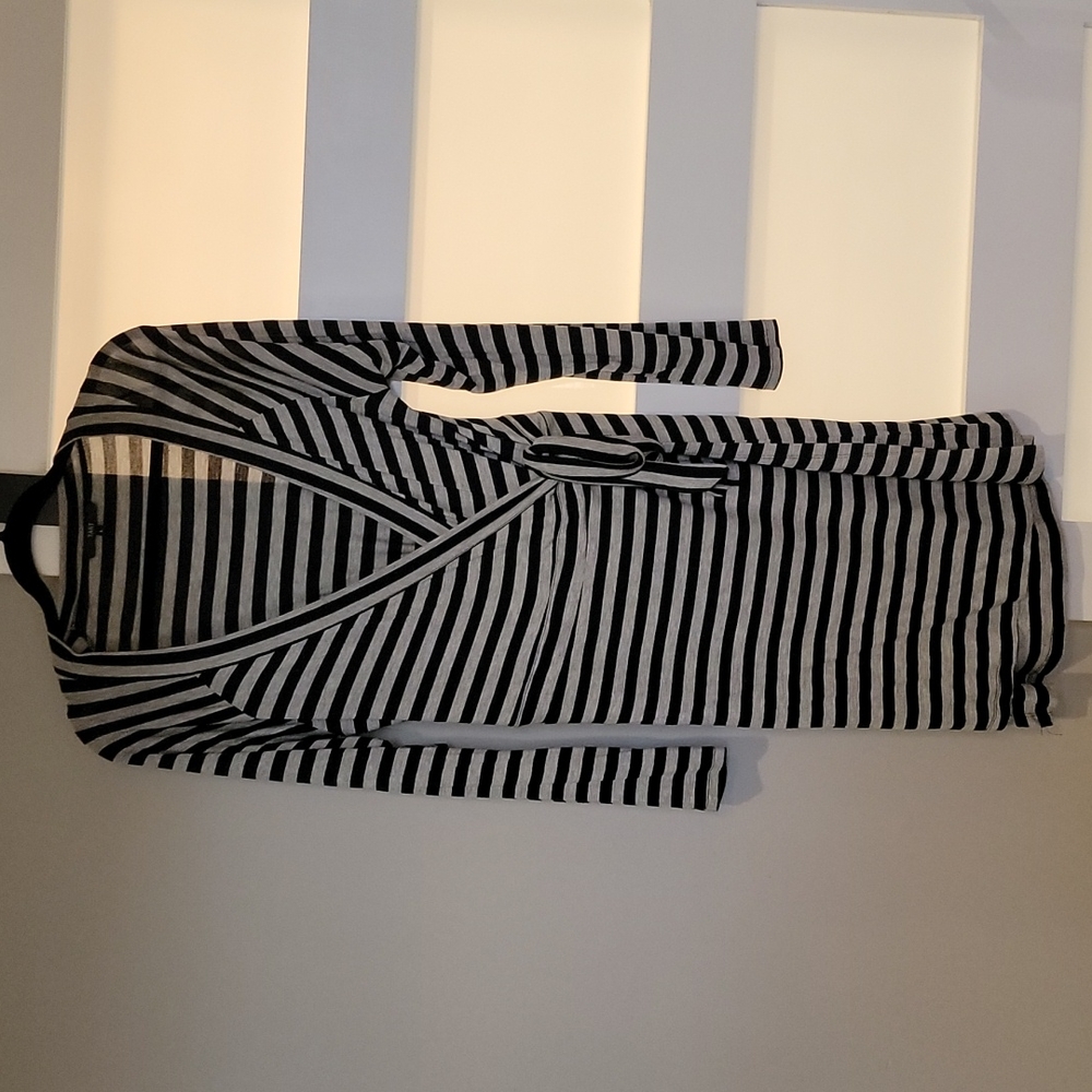 Tart plunging neckline wrap dress